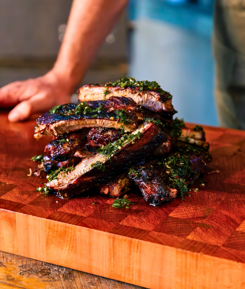 Proyecto cerdo: Costillar con hierbas frescas