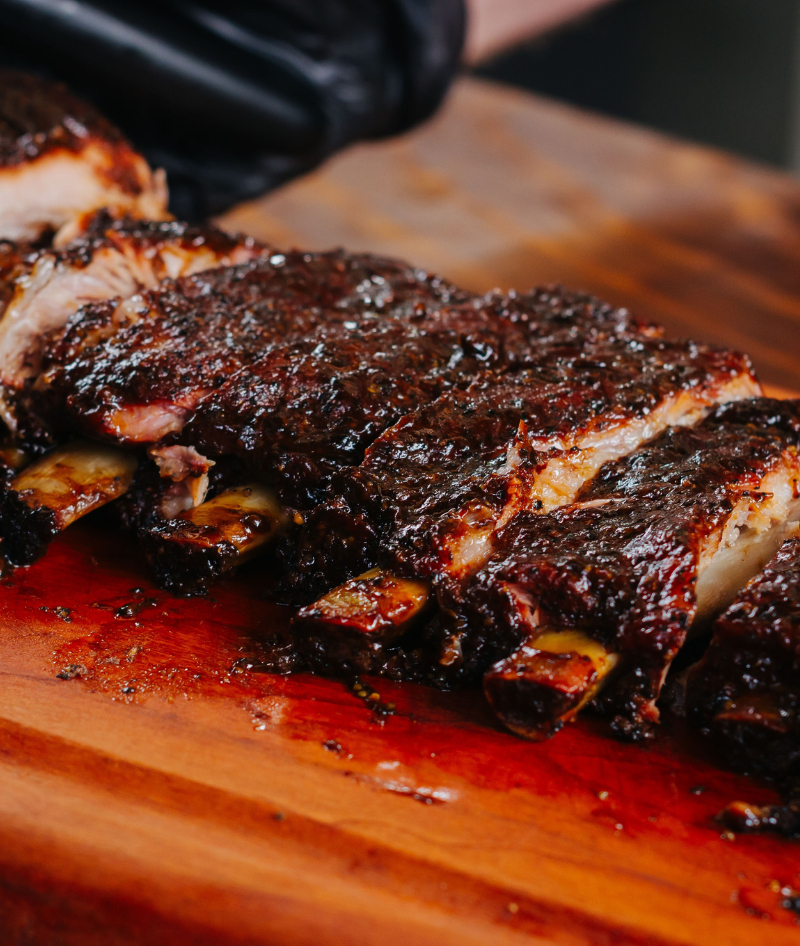 Costillar de cerdo ahumado