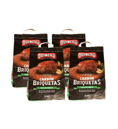 Carbón Briquetas Quincho - Pack de 4